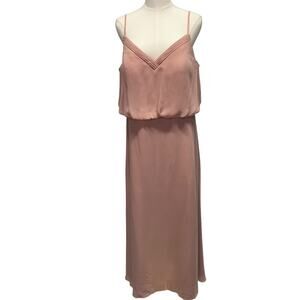 Azazie Rebecca Bridesmaid Dress Dusty Rose Pink Custom Size Womens Wedding Prom‎
